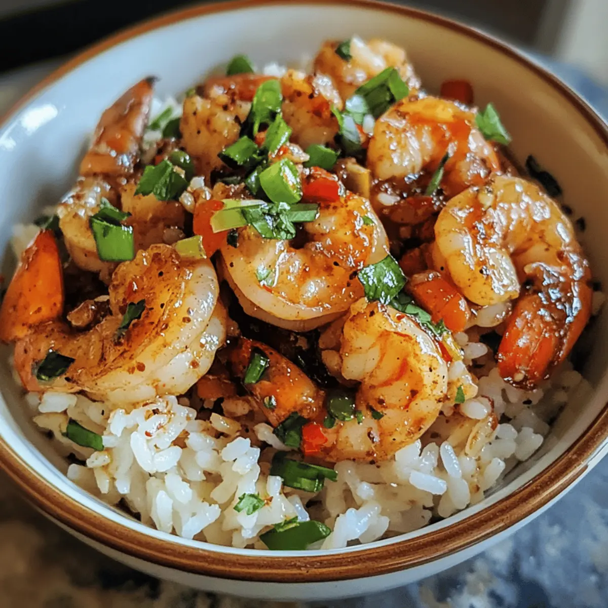Sweet Chili Shrimp Rice Bowl