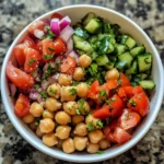 Mediterranean Chickpea Salad Bowl
